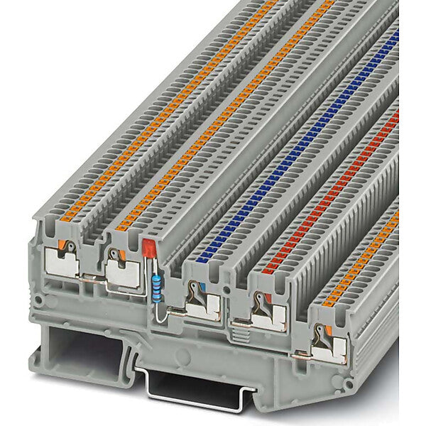 Phoenix Contact Initiatoren-/Aktorenklemme 0,14-1,5qmm, grau PTIO1,5/S/4-LED 24RD